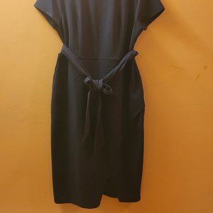 Navy blue short sleeve dress